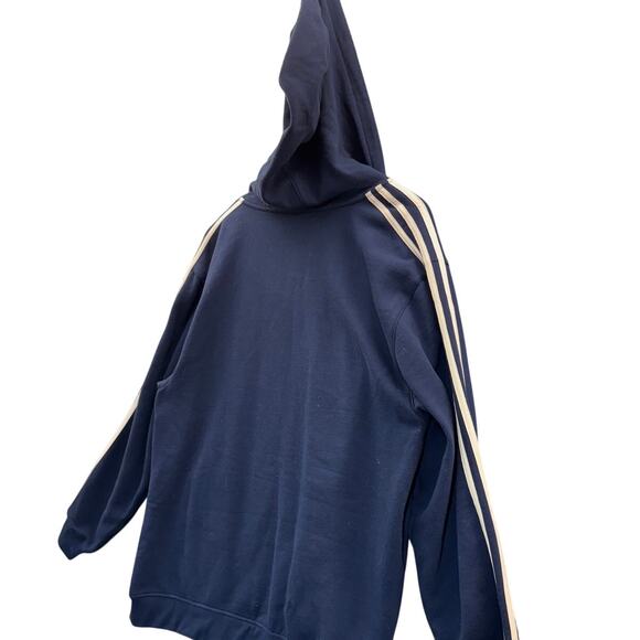 Adidas Navy Blue Gold Notre Dame Fighting Irish Full Zip Hooded Sweatshirt Large - Picture 7 of 8